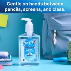 Germ-X Hydrating Hand Sanitizer, with Hyaluronic Acid, 8 8 Fl Oz (Pack of 6)