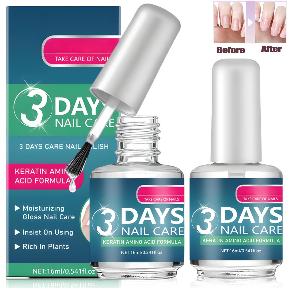 3 Days Nail Care Oil Keratin Amino Acid Nail Nourish Polish Clear Nail Treatment