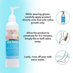 Mia Secret Professional Callus Remover Gel (8oz) – Salon-Grade 8 Ounce, Pink