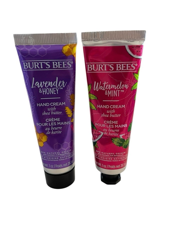 Burt’s Bees Hand Cream Watermelon Mint And Lavender Honey 1 Oz Each