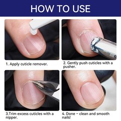 Hydrating Cuticle Remover for Dry Manicures, 30ml with Professional Tools