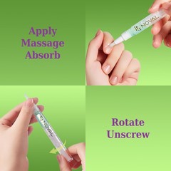 NOVAL Cuticle Oil Pens for Nails, 6 Travel Mini Set 0.01 Fl Oz (Pack of 10)