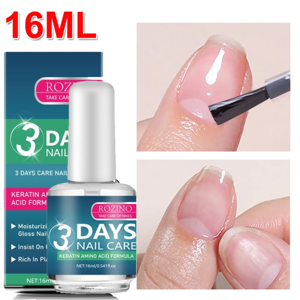 ROZINO 3 Days Nail Care – Keratin Amino Acid Formula Superior Nail Nourish 16ml