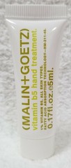 Malin+Goetz Vitamin B5 HAND TREATMENT Hydrate Nourish .17 oz/5mL New EXP 02/2016