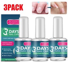 3PACK ROZINO 3 Days Nail Care – Keratin Amino Acid Formula Superior Nail Nourish
