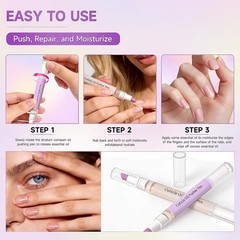 2 Pcs 2-in-1 Cuticle Oil Pusher Pen – 2026 New Ceramic Pen,No Purple
