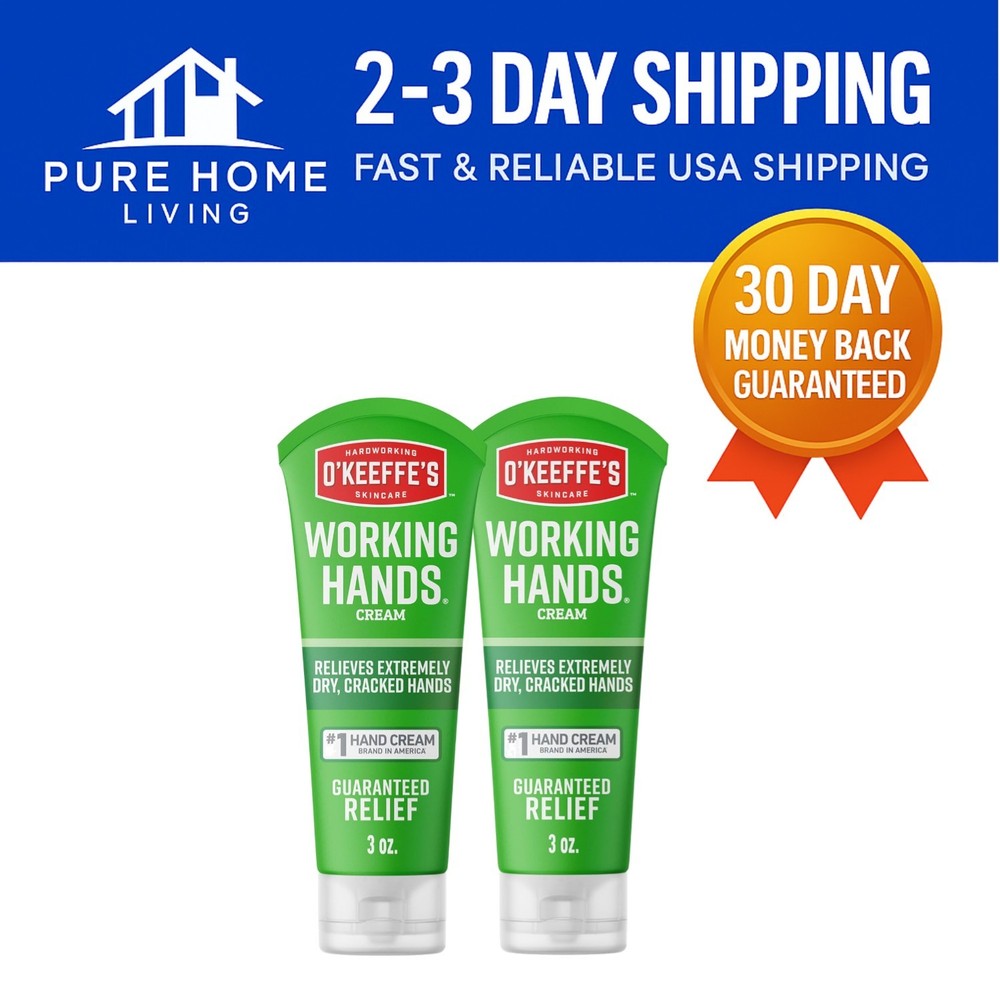 O Keeffe’s 3 oz Hand Cream – Ultimate Relief for Extremely Dry, Cracked Hands