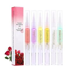 6Pcs Cuticle Oils Pen Nourishment Pens 6 Smell Revitalizer 6 Count (Pack of 1)