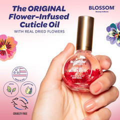 Cuticle Oil Nails Hydrating Moisturizing Scented Rose Flower Infused with real F