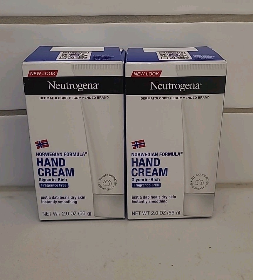 2 Neutrogena Norwegian Formula Hand Cream – 2oz Each (B2-A4)
