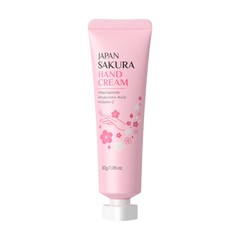 1PCS Sakura Scented Travel Size 30g Brighten Skin Tone Hand Cream Alcohol-Free