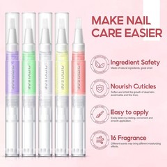 Peacecolor 16Pcs Cuticle Oil Pen for Nails Portable Nail Moist Nail…
