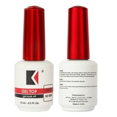 KUPA GelFinity No Wipe UV/LED Gel Top Coat 15ml Soak Off Clear Sealer