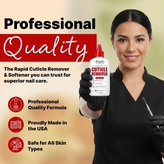 Professional Cuticle Remover 2oz – Rapid Gel, Hydrating Aloe, Almond Oil Formula