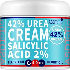 ASDToTio Urea Cream 42% – Premium Foot 4 Ounce (Pack of 1), white
