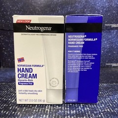 2 PACK Neutrogena Norwegian Formula Hand Cream Glycerin-Rich 2oz each