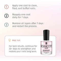 Versatile Nail Growth System – Rejuvacote 1 Base & Top Coat 0.45 fl oz (2 Pack)