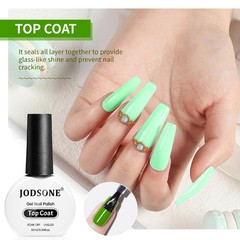 JODSONE 2 Bottles 10ml Of Top Coat Base Gel Polish Set 2 Pcs 10ml-BT