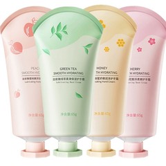 Set Of 4 Hand Care Refreshing Hand Cream Prevent Dryness Cracking Hand Lotion