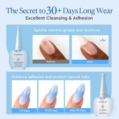 AZUREBEAUTY 18ml Nail 0.6 Fl Oz (Pack of 2), Dehydrator & Primer