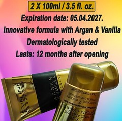 Eveline Argan And Vanilla Luxury Hand And Nail Cream Serum 2x 100ml 3.5 fl oz