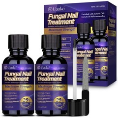 Toenail Fungus Treatment : Extra Strength 25% 0.51 Fl Oz (Pack of 2), Black
