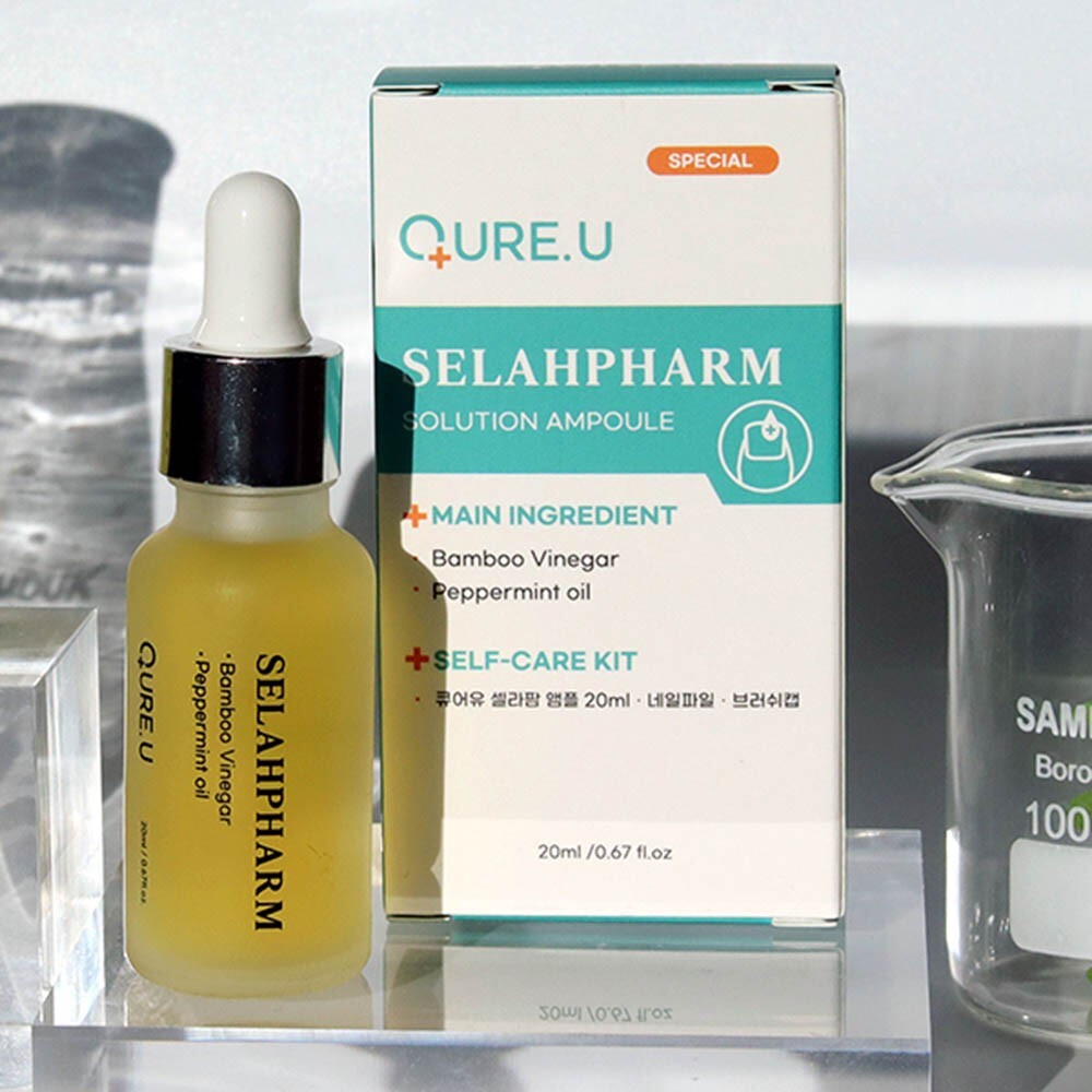cure.u selahpharm solution ampoule 20ml for nail care serum