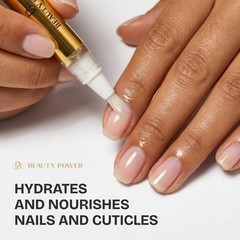 Beauty Power Nail Oil Cuticle Pen – Peach – 0.1 Fl Oz (Pack of 1),