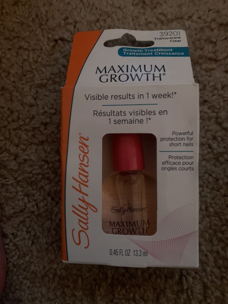 Sally Hansen Maximum Growth Transparent 39201 New/Boxed