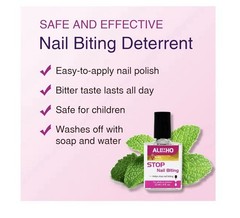 Nail Biting Treatment Bitter Nail Polish Stop Nail Biting for Kids Adults 12ml