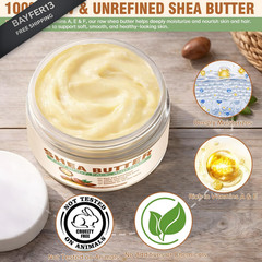 Yeardera Shea Butter Raw Organic, 100% Pure & Natural 7.8 Fl Oz (Pack of 1)