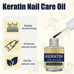 2Pcs Keratin Nail & Cuticle Oil, Deep Moisturizing Aloe Vera & Lavender Formula