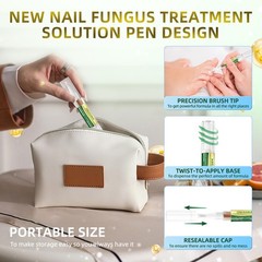 Toenail Fungus Treatment Pen Extra Strength – 0.17 Fl Oz (Pack of 6), White