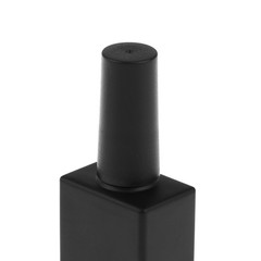15ml Empty Nail Polish Glass Bottles Round Shape Brush & Cap Refillable