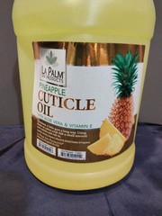 LA PALM Cuticle Oil Pineapple Yellow With Aloe Vera & Vitamin E 1 Gallon (BB)