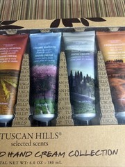 Tuscan Hills Selected Scents 6 Piece Scented Hand Cream Collection NIB Sealed