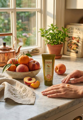 Fruits & Passion Cucina Peach and Mandarin Nourishing Hand Butter 2 Oz