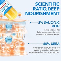Uruses Urea Cream 60% plus Salicylic Acid 2% Foot 1.41 Fl Oz (Pack of 1)