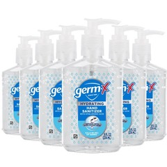 Germ-X Hydrating Hand Sanitizer, with Hyaluronic Acid, 8 8 Fl Oz (Pack of 6)