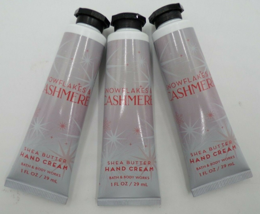 Bath & Body Works Snowflakes & Cashmere Shea Butter Hand Cream 1 fl oz S/3 #562