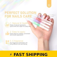 SAVILAND 6PCS Cuticle Oil Pen with Vitamin E for Nail Care