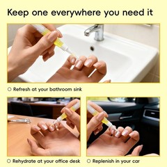 BPrettier Bulk Cuticle Oil Set, 200ml Applicator Bottle with 5 Travel Yellow