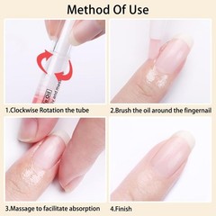 Cuticle Oil Pen Sweet Almond, 6 Pack for Dry Cuticles and Skin