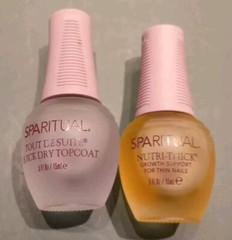 Sparitual Set Of 2 Kit. 1 Nutri Thick Growth Support For Thin Nails 1 Quick Dry
