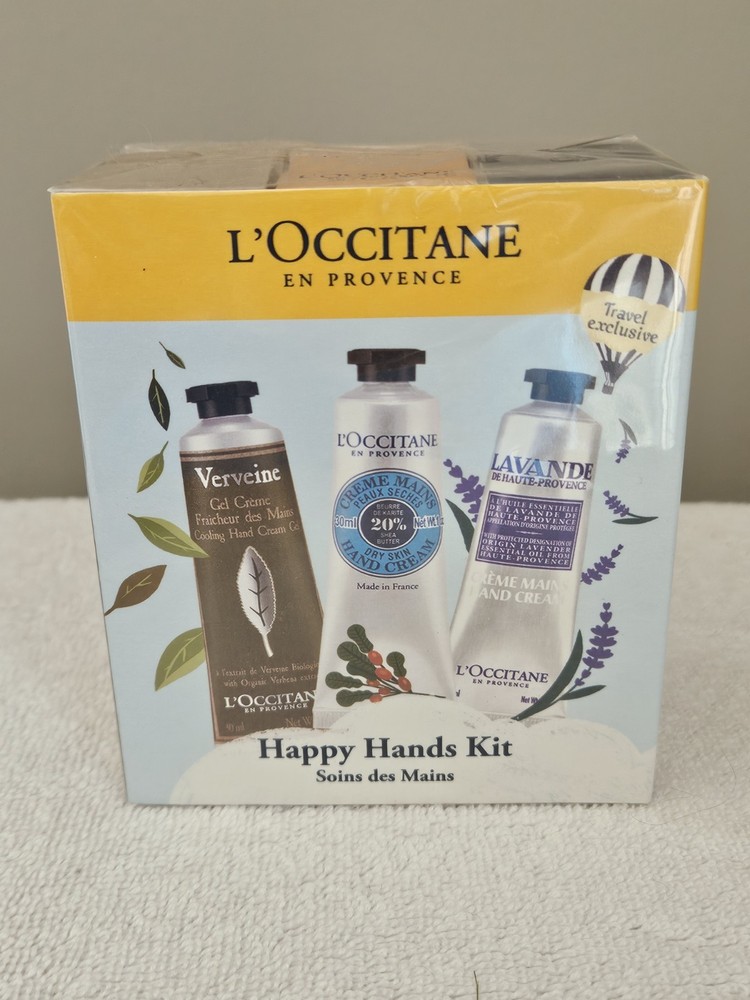 L’Occitane En Provence Happy Hands Kit Travel Exclusive SET OF 6 Tubes NewSealed