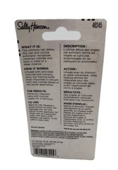 Lot of 2 Sally Hansen Nail + Cuticle Rehab Charcoal Resurfacer