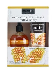 NEW! Cuccio Milk & Honey Hydration Essential KIT (73ml Cuticle Oil & 4oz Butter)