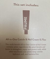 Paume Probiotic Nail Balm + All-In-One Cuticle & Nail Cream + Gloves + Pouch