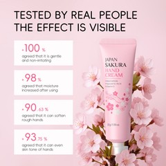 1PCS 30g Travel Size Hand Cream For Winter Dry Cracked Hand Sakura Scented
