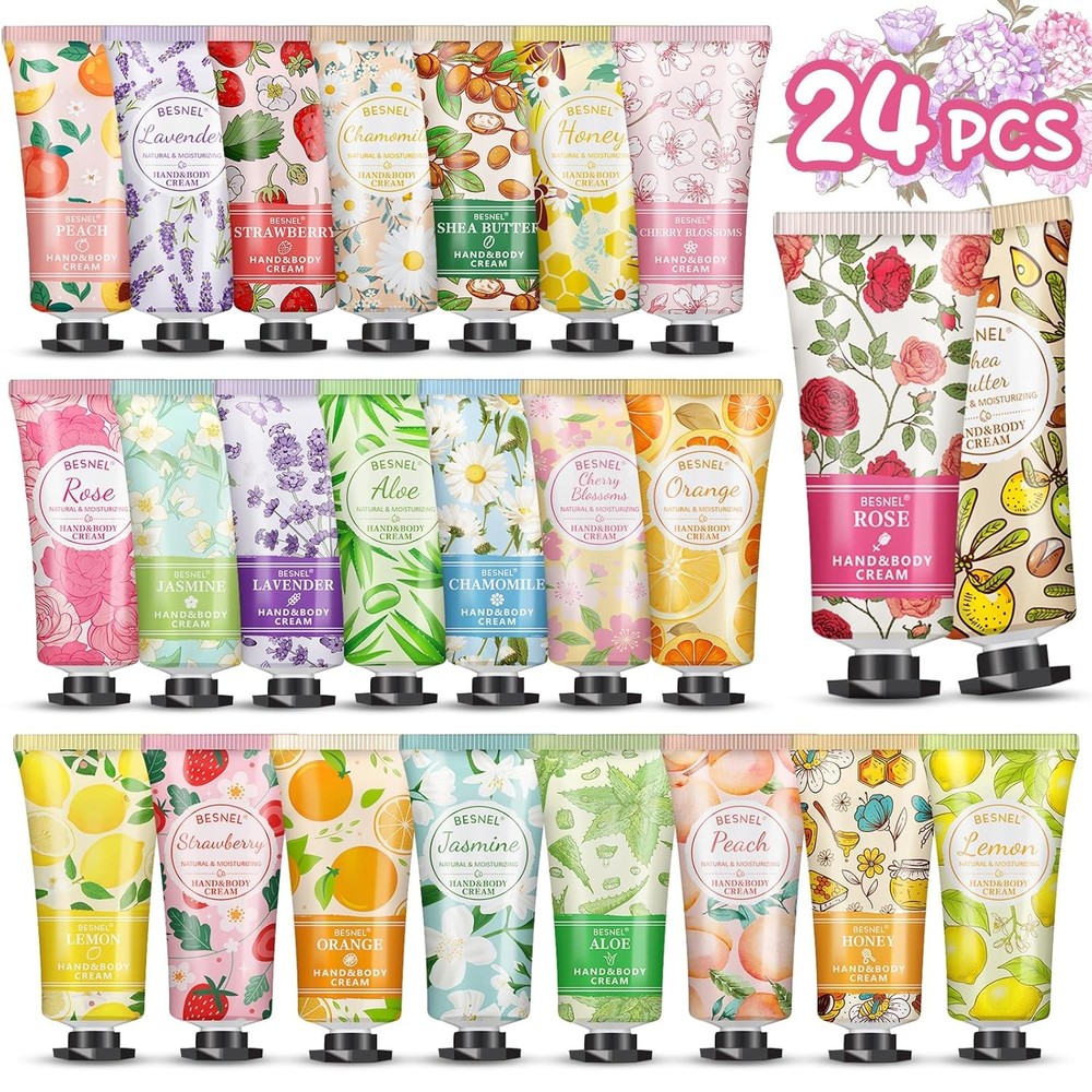 24 Pack Hand Cream Gifts Set For Women, Mini Lotion Travel Size in Bulk…
